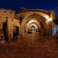 El Wad - Dusk - Jerusalem, Old City - 360°