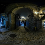 King David Street Night - Jerusalem, Old City - 360°