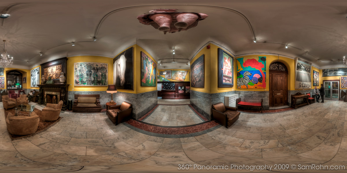 Chelsea Hotel Lobby :: New York City  :: 360° Panorama