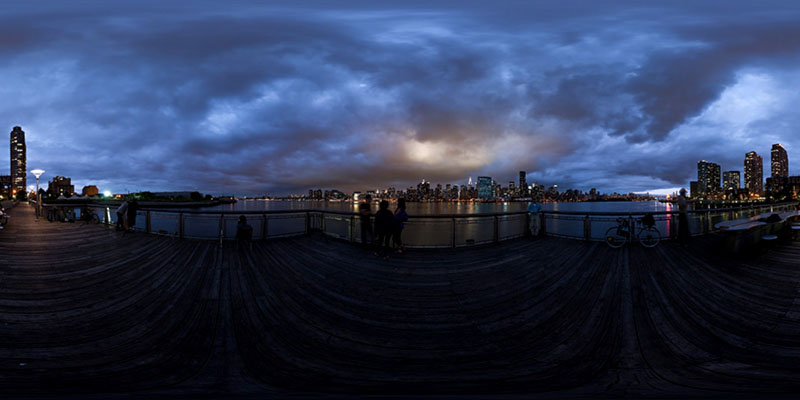 Gantry Plaza - Dusk  :: 360° Panorama