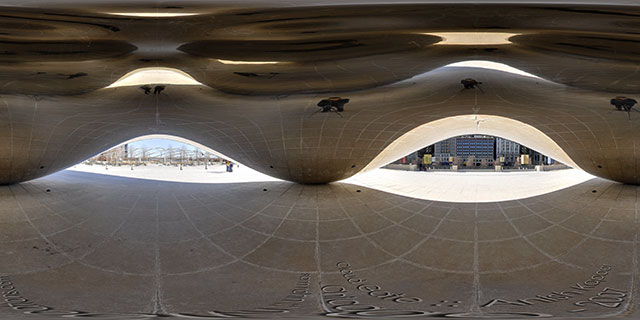 Inside the Cloud Gate :: Chicago  :: 360° Panorama