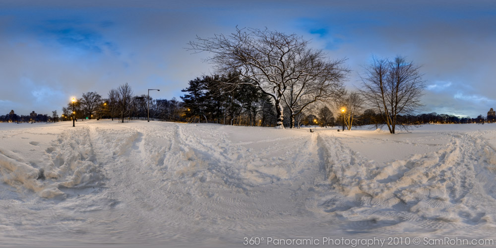 Prospect Park Snow Day :: NYC  :: 360° Panorama